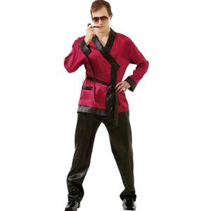 Hauntlook Bunny Enthusiast Costume Sz XL Hugh Heffner Playboy Halloween